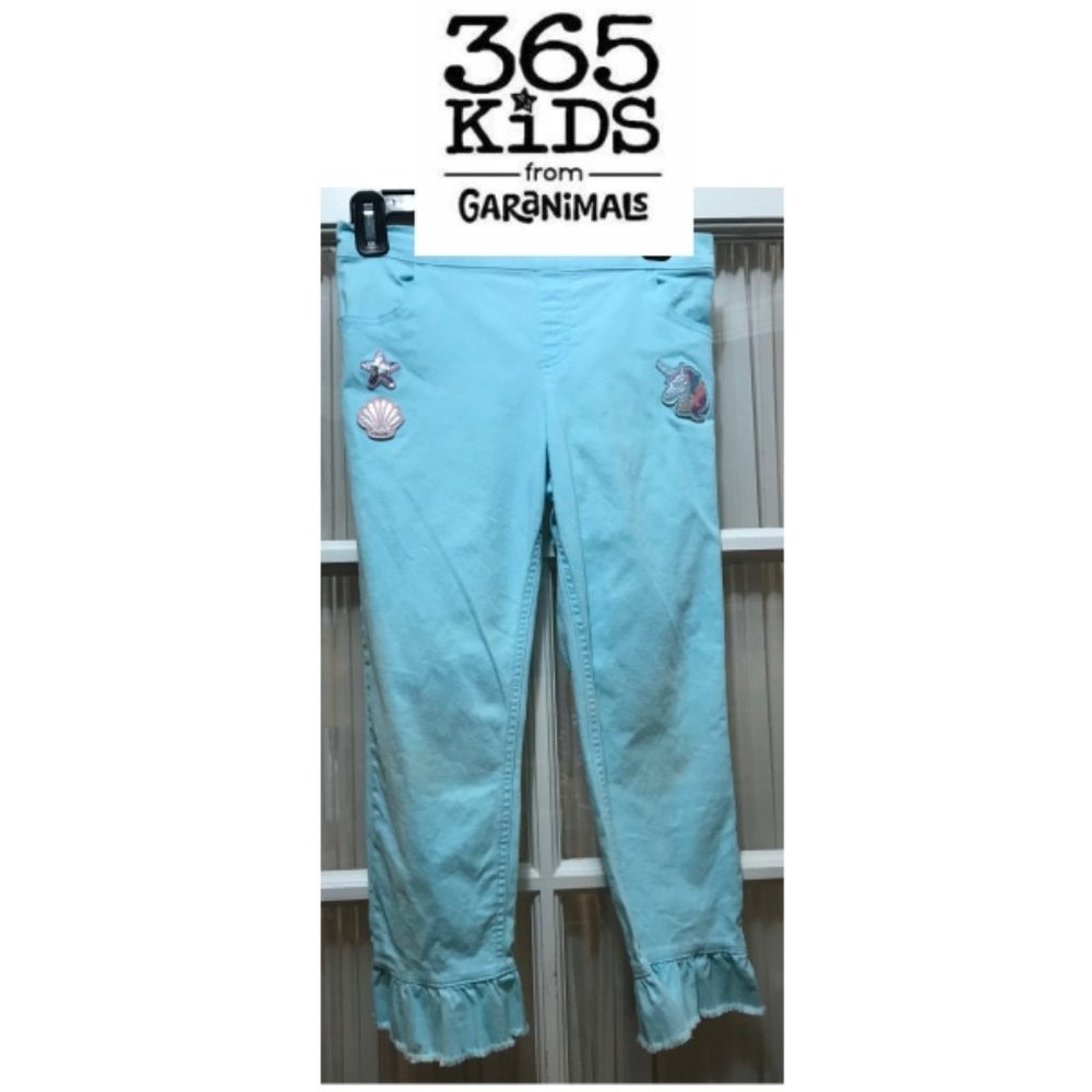 New Garanimals aqua-color jeans. Girls' size 8. Never worn